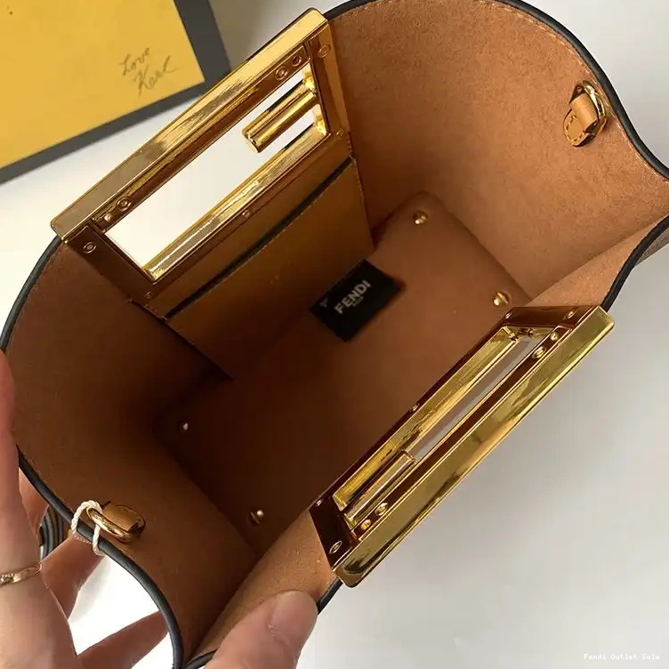 Affordable Leather Brown Calf Fendi Small In Way Bag 0602